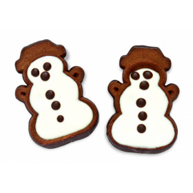 Decorated cookies with cream and glaze SNOWMAN 1 kg