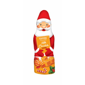 Irisų skonio pieninio šokolado figūra SANTA CLAUS TOFFEE 90g