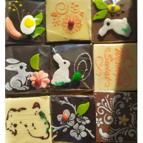 Cakes covered with cocoa glaze decorated with PIANKA DEKOROWANA 1,5 kg