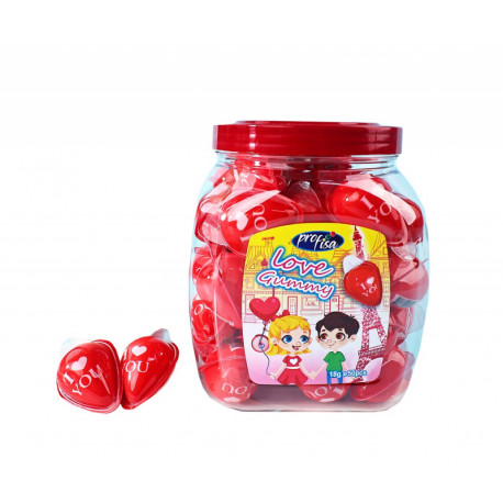 Žele saldainiai XXL LOVE GUMMY 18g