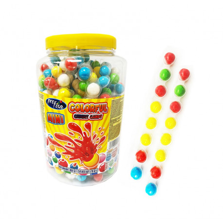 Želė saldainiai MINI COLORFUL GUMMY CANDY 16g (200vnt*12 bl)