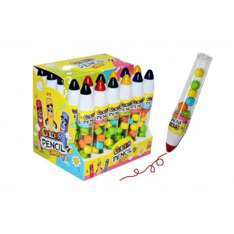 Toy and candy dragee COLORS PENCIL CANDY 8g