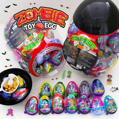 Plastic egg with surprise ZOMBIE EGG TOY 8g