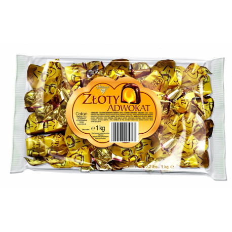 Chocolates with alcoholized filling GOLDEN ADVOCAT 1 kg