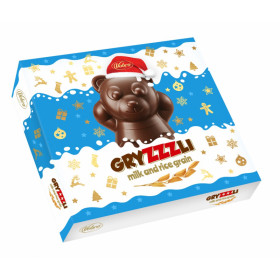 Milk chocolate pralines filled with milk cream and crisps GRYZZZLI MILK 156g