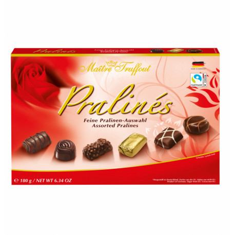 Assorted pralines red 180g