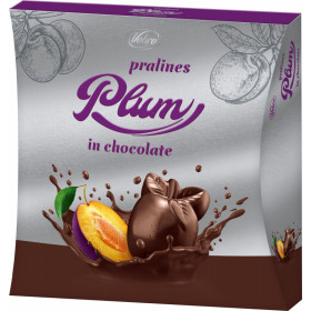 Chocolate pralines with plum  PRALINES PLUM IN CHOCOLATE 144g