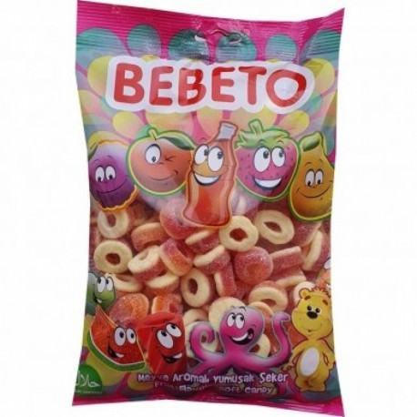 Gummies Apple rings, teddy bears, peach rings, watermelon slices, snakes BEBETO 0,5kg