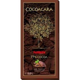 Juodasis šokoladas 77% kakavos COCOACARA 100 g