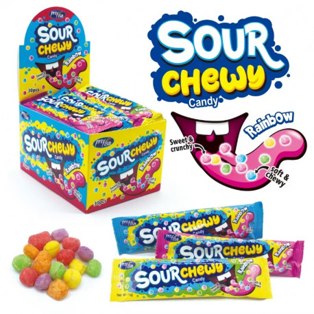 Susikramtomi saldainiai SOUR CHEWY CANDY 12g