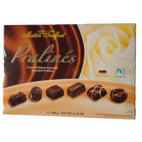 Šokoladinių saldainių rinkinys MT ASSORTED PRALINES 180g