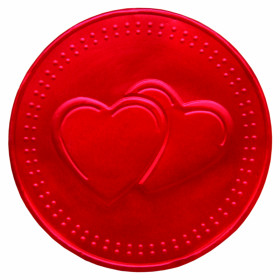 Chocolate medals heart shaped HEARTS 21.5g.