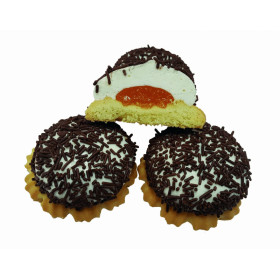 Biscuits with protein cream and orange filling decorated with cacao sprinkles FLUFF 1,1 kg